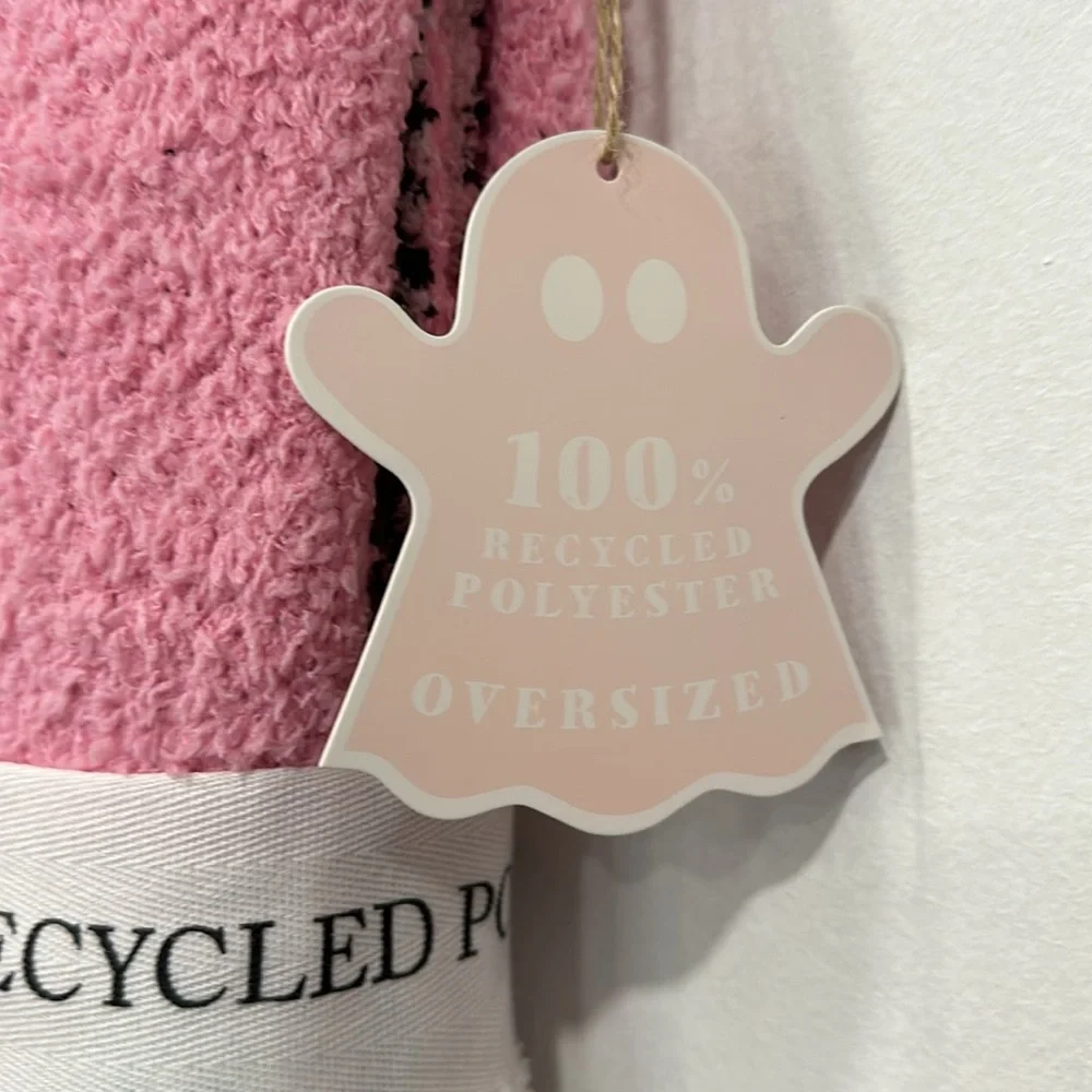 Cupcakes and Cashmere Pink Ghost Oversized THROW 50”x70” Viral TikTok BLANKET